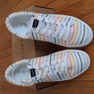 NWT J. Crew Printed Canvas Sneakers - Size 8